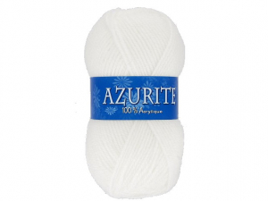 Fil à tricoter azurite Blanc