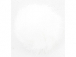 Pompon fourrure décoratif Blanc