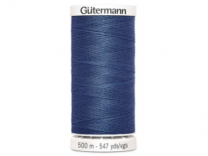 Fil à coudre Gütermann 500m col : 068 bleu grisé