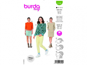 Patron de couture Burda T-shirt & Robe 6109 