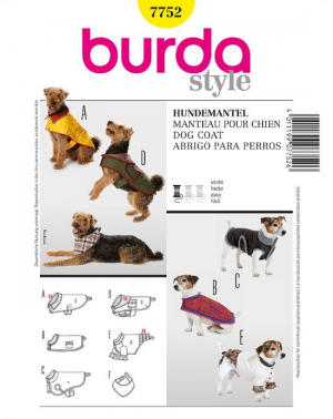 Patron Burda 7752 Idée Creative Manteau pour chien