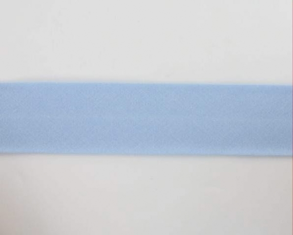 Biais textiles 40 mm bleu clair