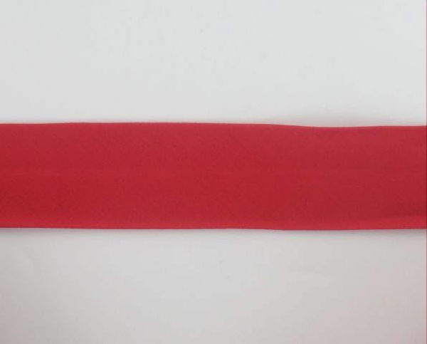 Biais textiles 40 mm rouge