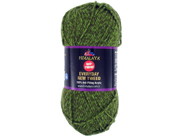 Fil à tricoter Everyday New Tweed vert 106