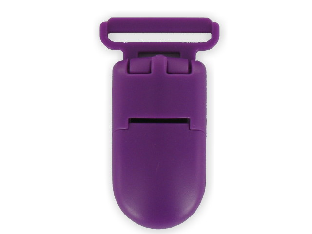 Clips plastique violet