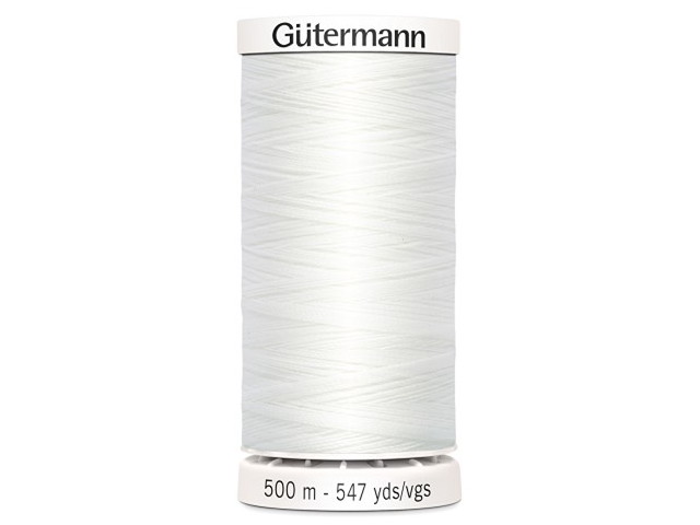 Fil à coudre Gütermann 500m col : 800 blanc