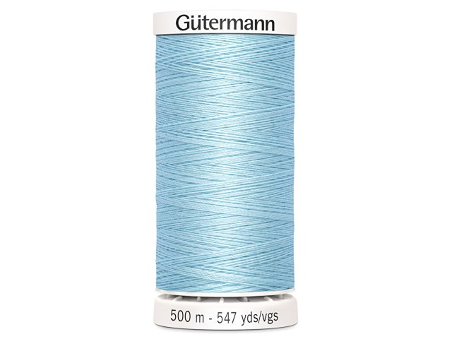 Fil à coudre Gütermann 500m col : 195 bleu ciel