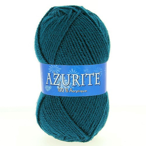 Fil à tricoter azurite Bleu Pétrole