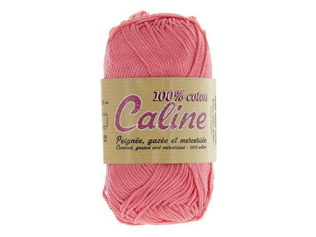 Pelote 100% coton mercerisé à crocheter ou tricoter de marque Caline