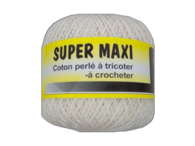 Fil coton pour crochet perle 5 zeppelin 65g, pelote laine pour